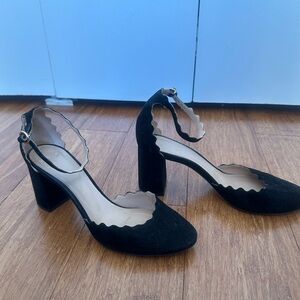 Chloe Elegant Black Suede Heels